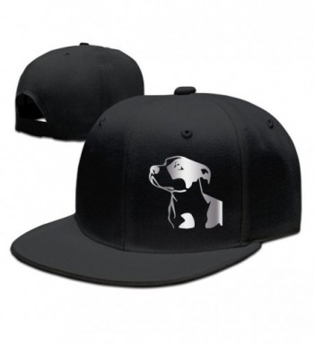 Pitbull Platinum Style Baseball Snapback Cap - Black - CK12LECPZX1