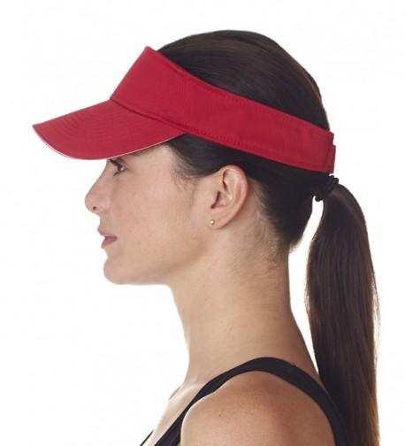 Ultraclub Classic Brushed Sandwich 8113 in Women's Visors