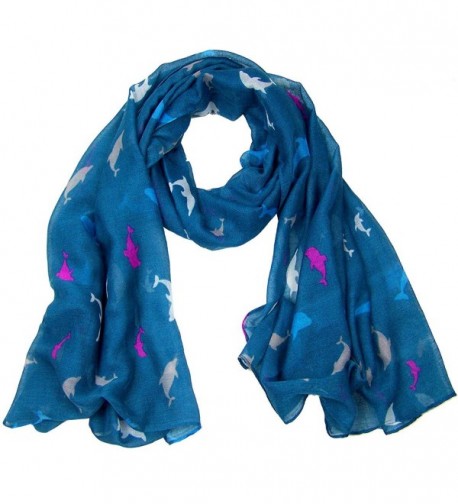 Dolphin Scarf CSJ-L-40B - Teal - CN12IRMT98X