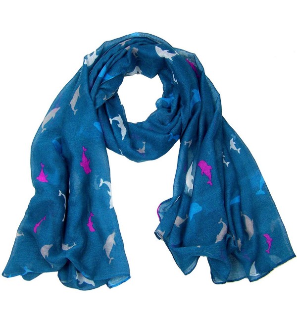 Dolphin Scarf CSJ-L-40B - Teal - CN12IRMT98X