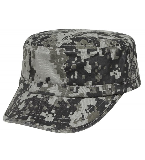 ARMY.W Camouflage Camp Washed Army BDU Cadet Cap - Army.w 014 Gray - CT11MW6C8ON