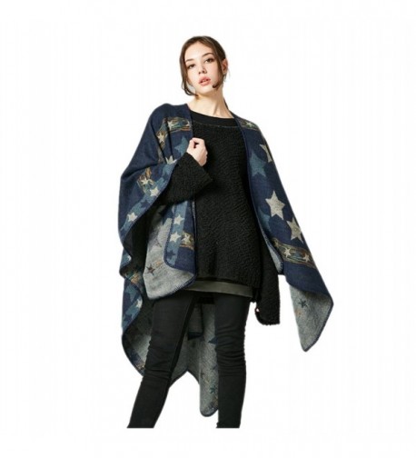 Poncho Jelinda Ladise Winter Knitted in Fashion Scarves