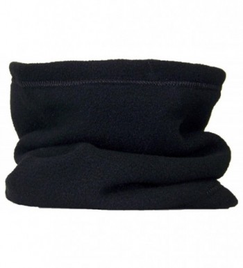 Best Winter Hats Reversible 100% Polyester Fleece Neck Gaiter/Warmer - Black - CO11GSSNFGB