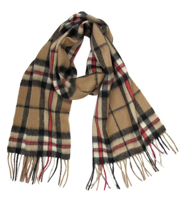 Wool Scottish Tartan Scarf With Fringe - 14 Colours - 60" x 12" (152 x 30cm) - Thompson - CZ114ZMWRU7