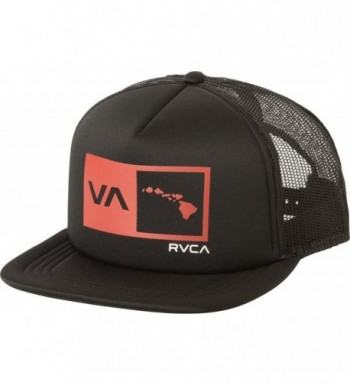 RVCA Islands Balance Box Foam Trucker Hat - Pirate Black - C31887SUWDN