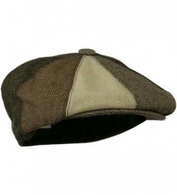 Mens Multi tone Wool Apple Cap in Men's Newsboy Caps