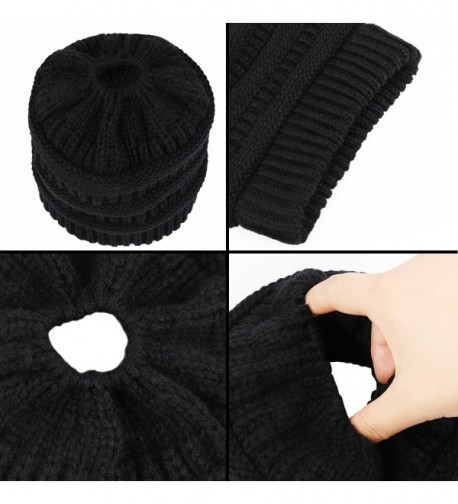 NIANPU Womens BeanieTail Stretch Ponytail in Women's Skullies & Beanies