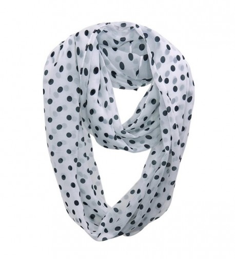 HONEYJOY Soft Light Weight Polka Dot Sheer Infinity Scarf ( 02) - CI12N0K30IP