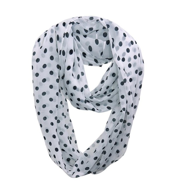 HONEYJOY Soft Light Weight Polka Dot Sheer Infinity Scarf ( 02) - CI12N0K30IP