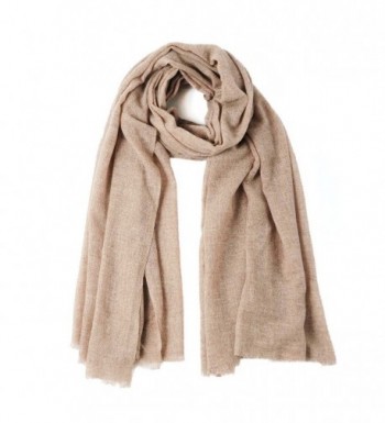 CUDDLE DREAMS Lightweight Cashmere Wool Scarf Wrap for Spring- Fluffy and Soft- FINAL CLEARANCE SALE - Camel - CS187RC5QZM