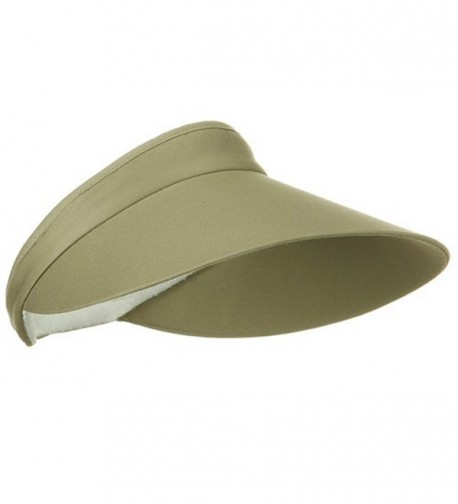 Large Peak Twill Khaki W36S41E in Women's Visors