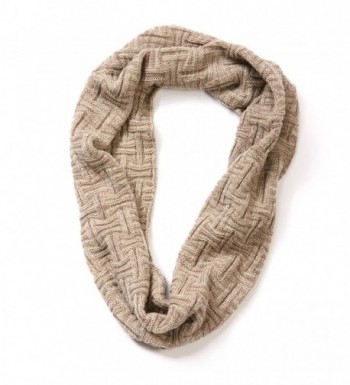EUPHIE YING Womens Infinity Scarf Beige in Fashion Scarves