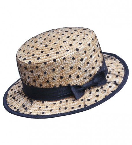 Lawliet Womens Boater Netting A426 in Women's Sun Hats