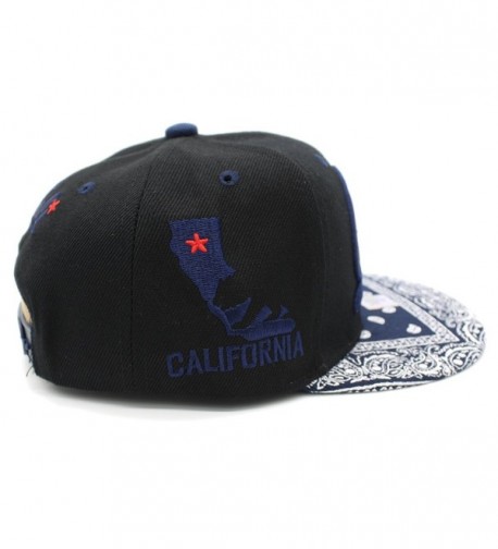 LAFSQ Embroidered California Snapback Paisley in Men's Baseball Caps