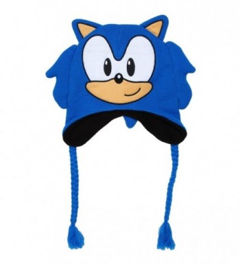 Sonic Men's Hedgehog Winter Hat- 100% Acrylic Peruvian Knit- Royal- One Size - CT12N8SWNIB