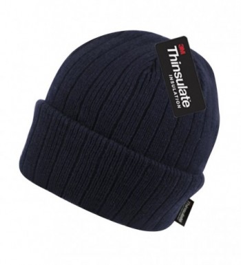 BN2388 Winter Hats 40 Gram Insulated Cuffed Winter Hat Navy CA12O4RW5TK