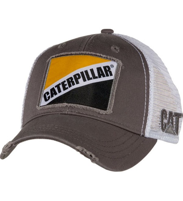 Cat Gray Twill w/ Caterpillar Patch Cap - CA12N22ECTS