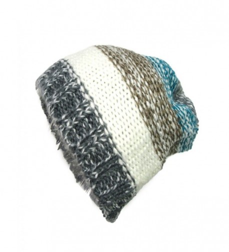 GYSEASON Winter Cap Acrylic Knit Hat Women Warm Striped Skullies Beanies Female - C818549XQ0H