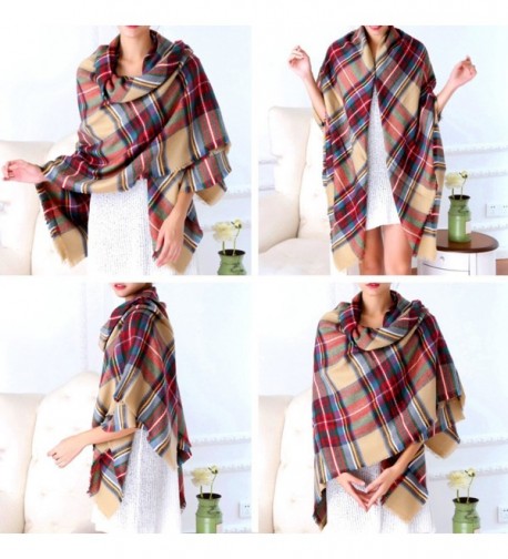 Selighting Womens Oversized Square Blanket in Fashion Scarves