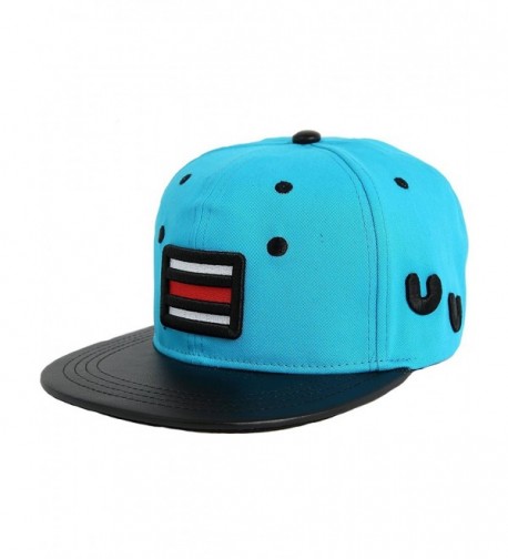 SSLR Men's Cartoon Snapback Baseball Caps - Blue - CZ11KZUAIBR