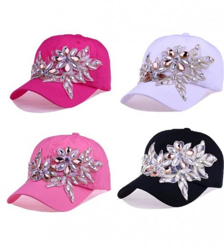 CRUOXIBB Womens Rhinestone Baseball Fashion