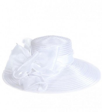 Lightweight Kentucky Church Wedding S062 White in Women's Sun Hats