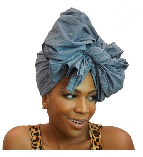 Urban Turbanista Wrap Chambray Headwrap in Fashion Scarves