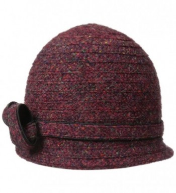 Betmar Women's Ella Cloche Hat - Bordeaux/Multi - C7116HNVFWX