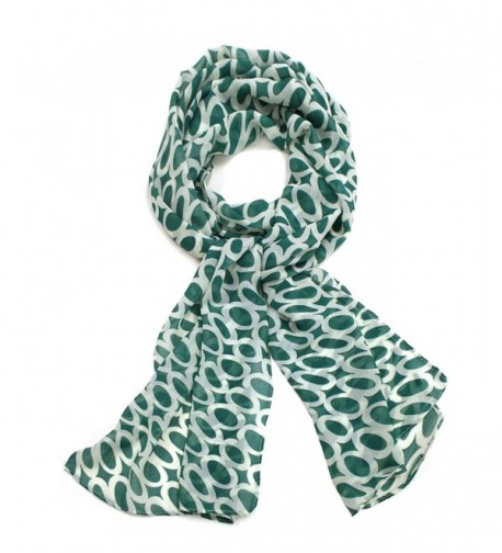 Modadorn Circle Print Chiffon Scarf