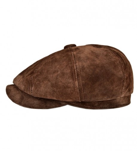 Leather newsboy Retro IVY Hat Cap 8 Pannel Cabbie Classtic Beret Hat ...