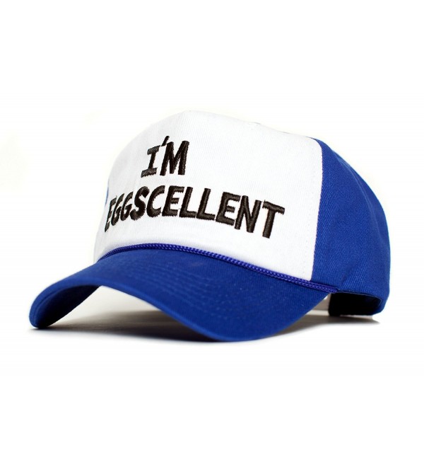 I'm Eggscellent Embroidered Cloth & Braid Hat Cap Eggcelent Excellent Roya Curved - CT12O367L9J