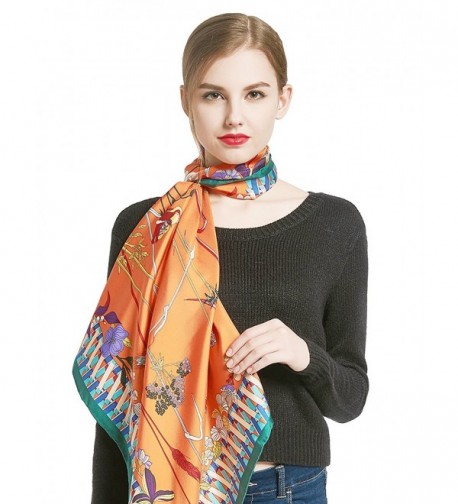 Scarf Square Scarfs Fashion Orange in Fashion Scarves