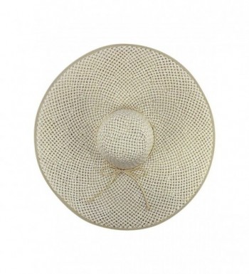 Cream White Ultra Straw Floppy in Women's Sun Hats