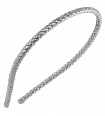 L. Erickson Braided 1/4" Headband - Metallic Silver - Metallic Silver - CP11CS58ZEZ