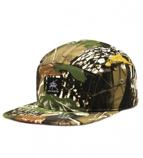 City Hunter Cn580 Camouflage All Over 5 Panel Biker Hat (4 Colors) - Snow - CM11JAGSI4B