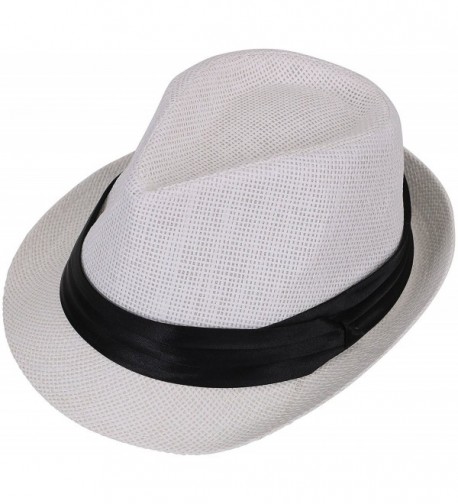 Men / Women's Classy Vintage Fedora Hat - White - CW184X0IYAC