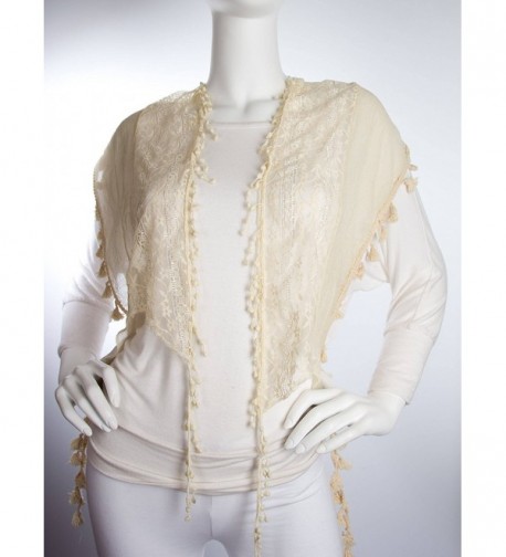 Bohomonde BohoMonde Tassel Crochet Antique in Fashion Scarves