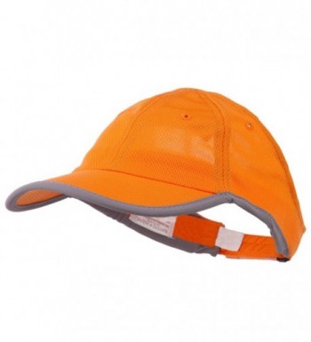 Athletic Mesh Ponytail Cap - Orange - C111RNPELU7