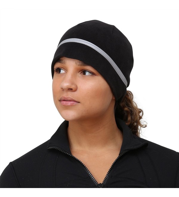 TrailHeads Womens Ponytail Hat Reflective - black/snowflake - C5113YV86H3