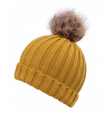 Arctic Unisex Cable Beanie Yellow