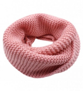 CC-US Women Winter Infinity Scarf Knit Neckerchief Warm Circle Loop Shawl - Pink - C8184HWH7M6