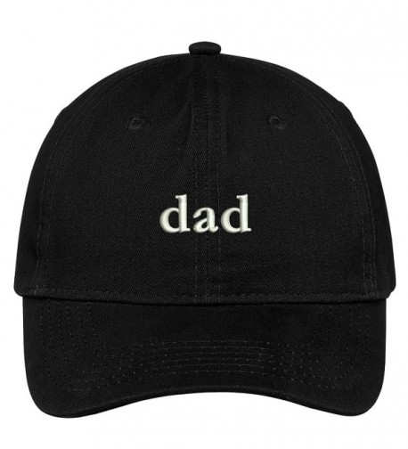 Dad Embroidered Soft Low Profile Cotton Cap Dad Hat Black CY17WUSWN8M