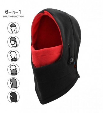 Balaclava Windproof Weather Outdoor Children - Black & Red - CV188KU7K46