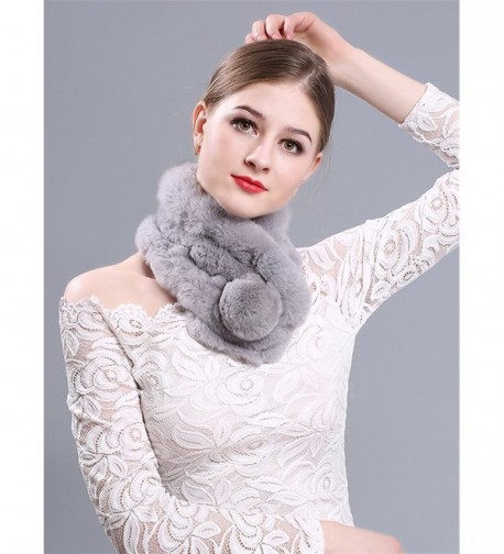 LITHER Rabbit Collar Scarves winter in Fashion Scarves