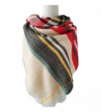 Large Plaid Winter Blanket Cashmere in Fashion Scarves