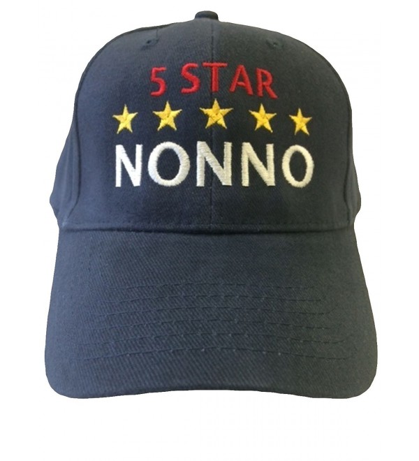 G4FF 5 Star Nonno Grandpa in Italian Baseball Hat - Blue - CI11OJH4Y4Z