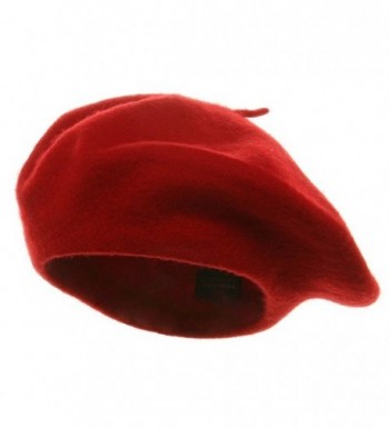 Classic French Artist 100% Wool Beret Hat Red - CP11JFGGGAT