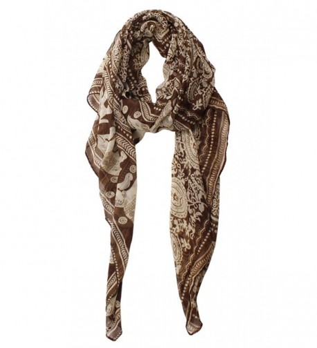 Herebuy Designer Scarves Fashionable Elephant in Fashion Scarves