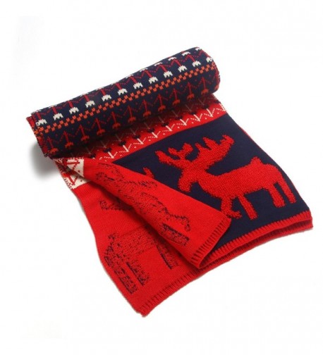 Novadab Woodland Scarves Reindeer Knitted