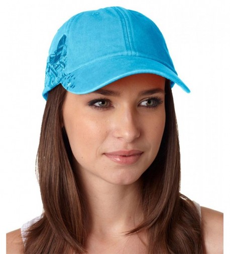 Adams Cap Baseball Hat LPAC1 Cotton Twill Resort Adirondack Chairs - Caribbean Blue - C1117A9GFCR